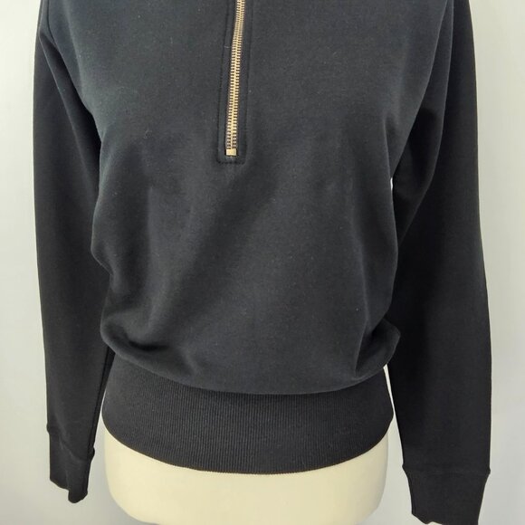 Universal Standard Zoe Women's Black Half Zip High Neck Pullover Size XS NWT - Picture 4 of 16